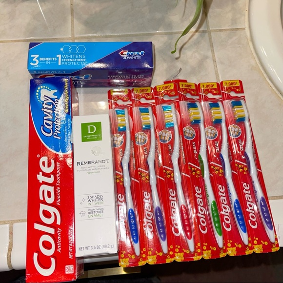 Rembrandt Other Rembrandt Toothpaste Crest Colgate Toothbrush